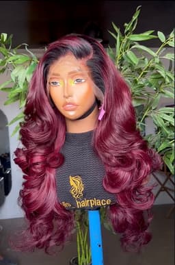 Wine Color Wavy Paired With Root
